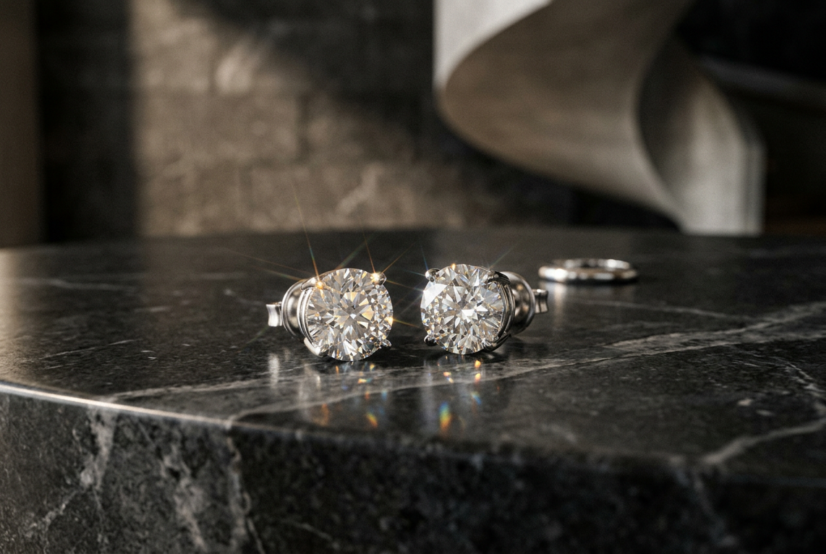 Diamond Stud Earrings