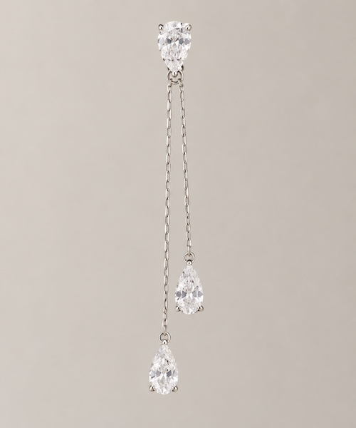 Lab Diamond Chandelier Earrings Pear-Cut