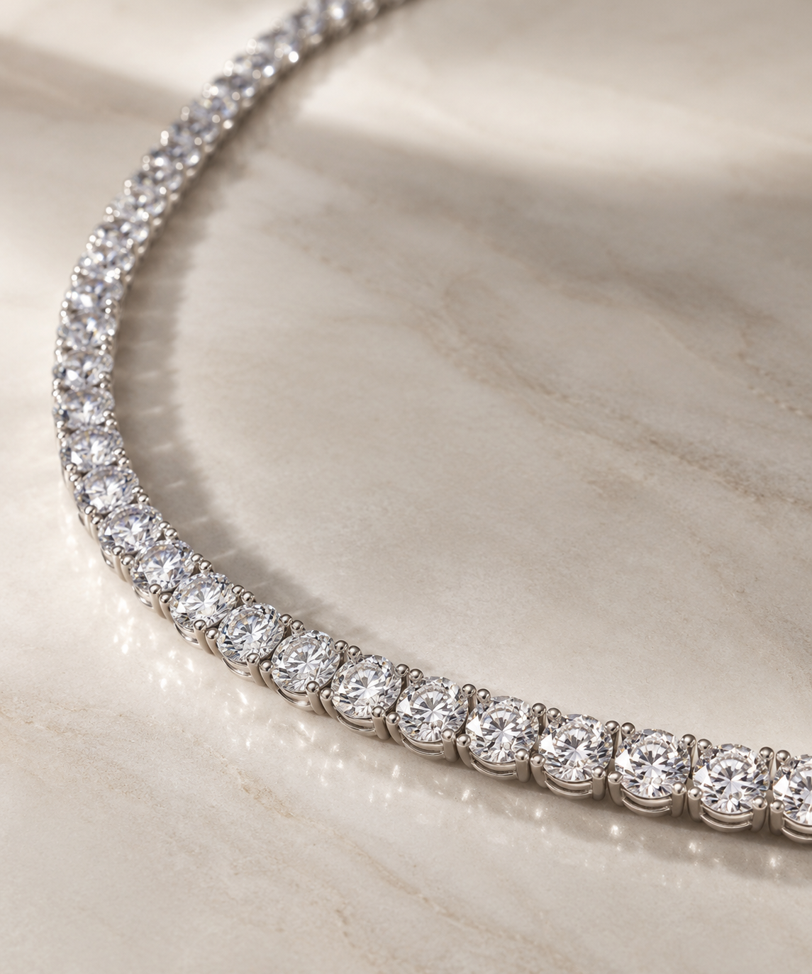The Diamond Tennis Necklace