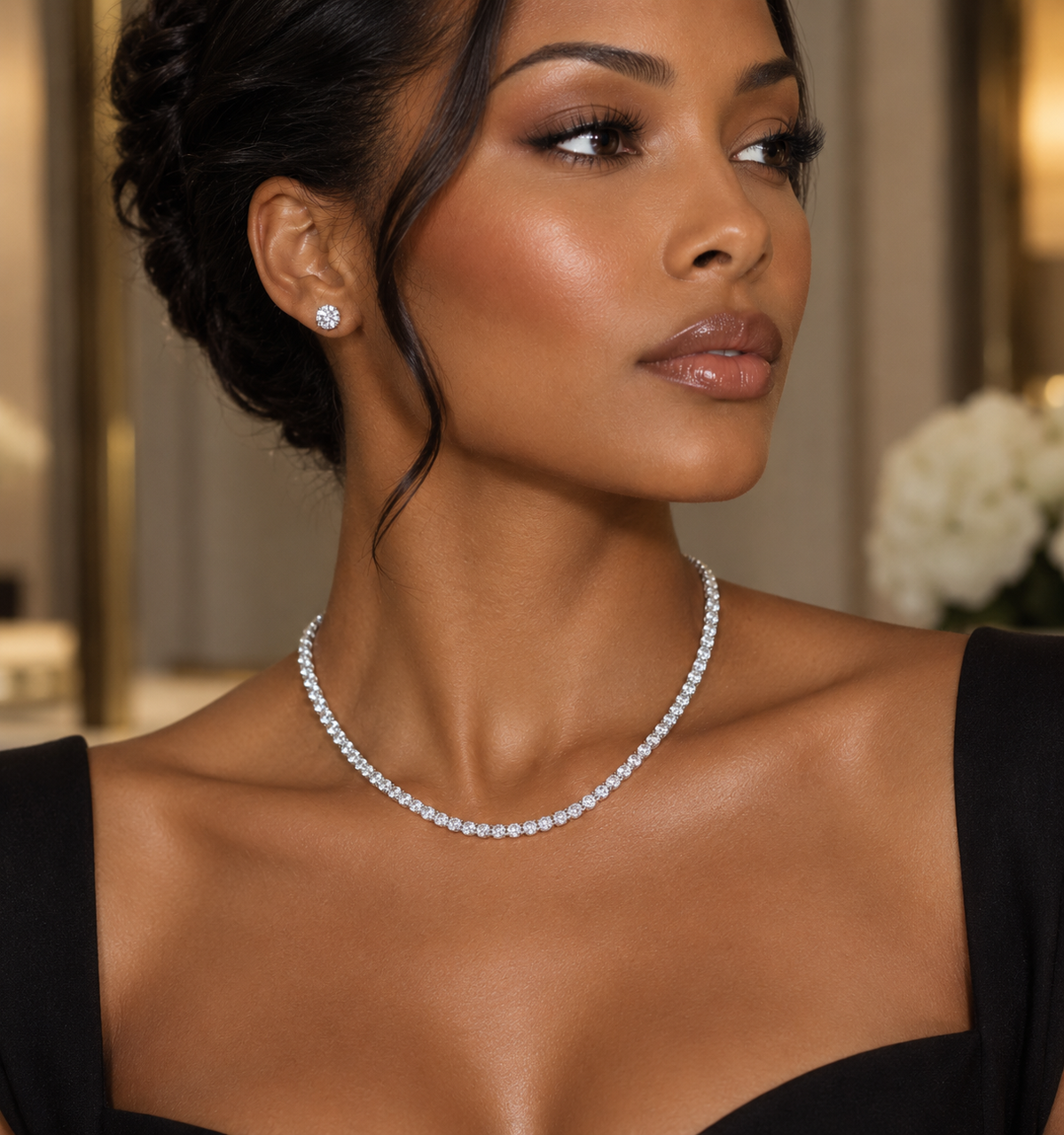 The Diamond Tennis Necklace