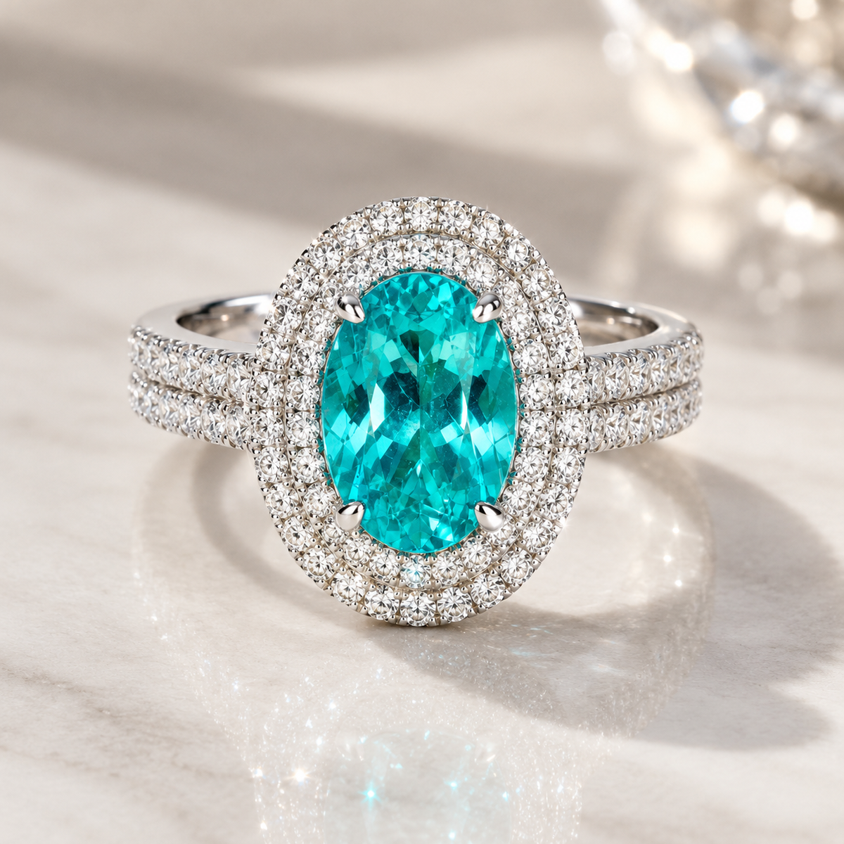 The Paraíba Diamond Ring