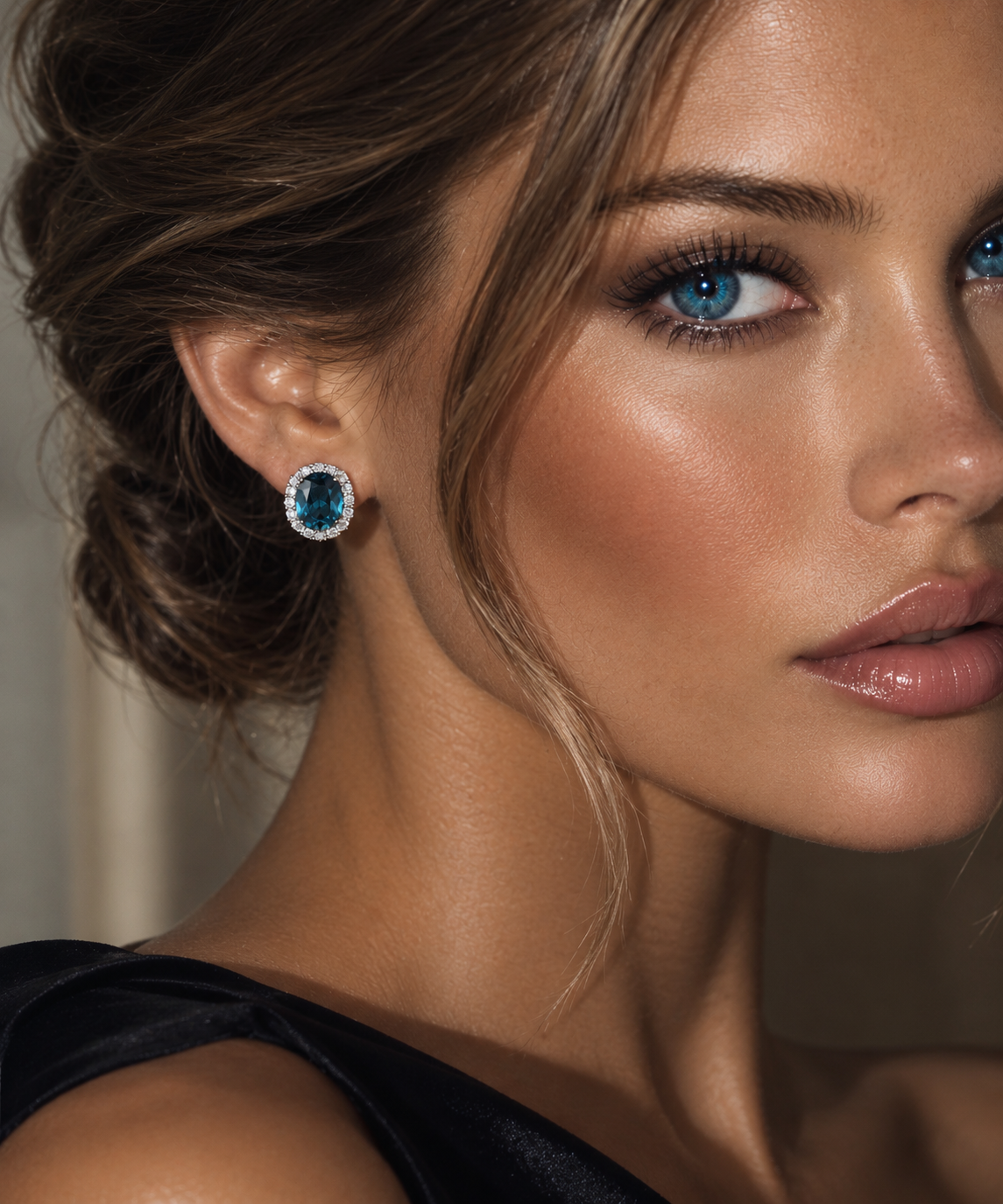 The Azure Halo Earrings